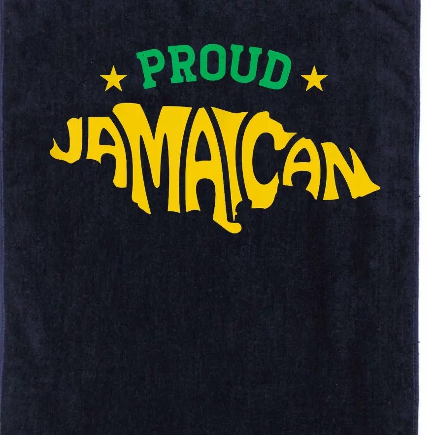 Proud Jamaican Jamaica Flag Map Souvenir Jamaican Platinum Collection Golf Towel