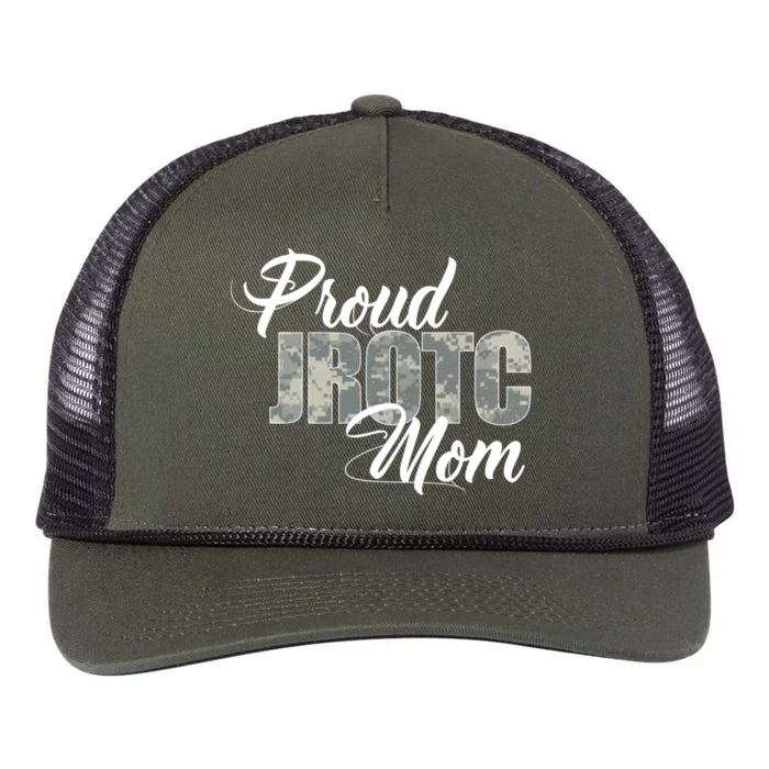 Proud Jrotc Mom Gift For Proud Mother Of Junior Rotc Cadets Gift Retro Rope Trucker Hat Cap