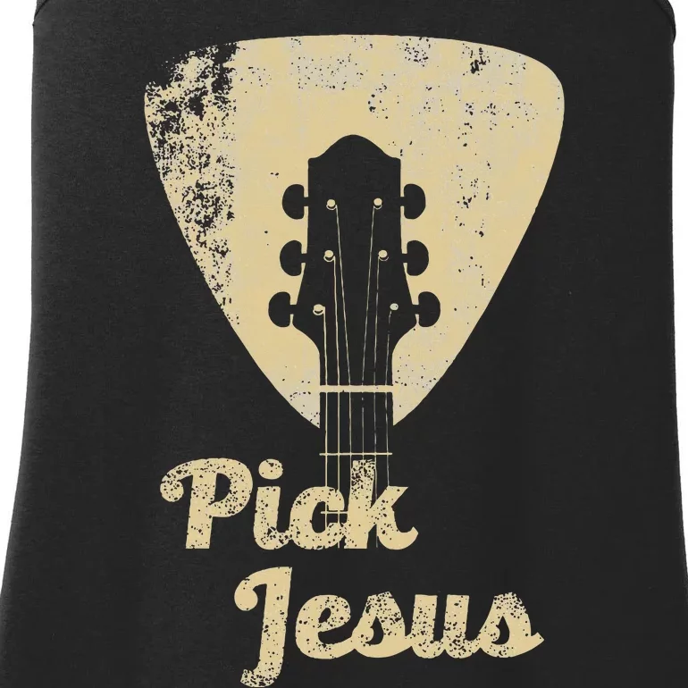 Pick Jesus Music Pastor Pastor Easter Gift Ladies Essential Tank