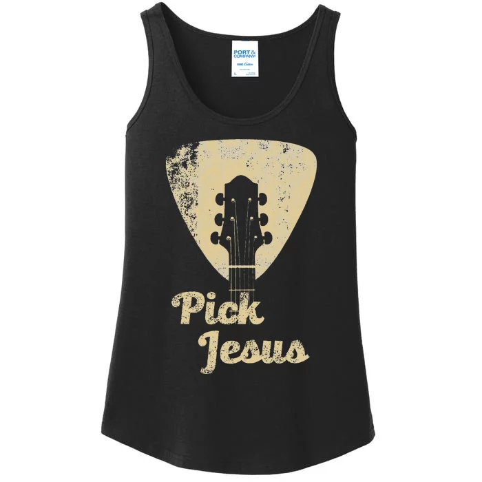 Pick Jesus Music Pastor Pastor Easter Gift Ladies Essential Tank