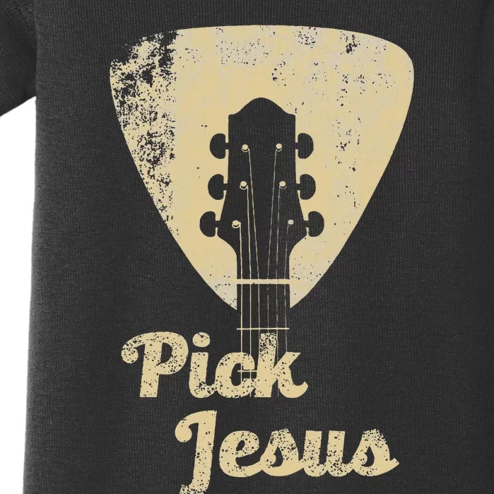 Pick Jesus Music Pastor Pastor Easter Gift Baby Bodysuit