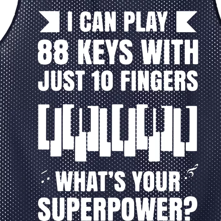 Piano Jazz Music Keyboard Composer Piano Player Mesh Reversible Basketball Jersey Tank