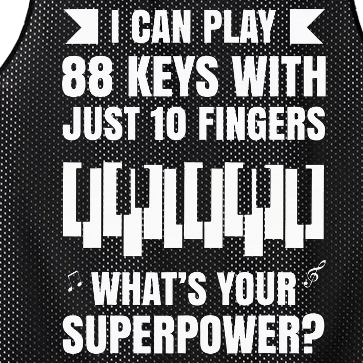 Piano Jazz Music Keyboard Composer Piano Player Mesh Reversible Basketball Jersey Tank