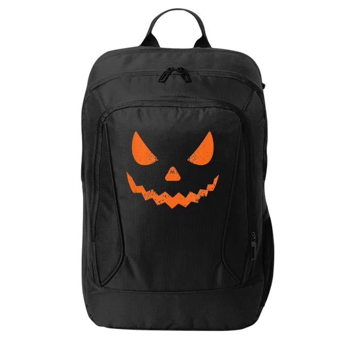 Pumpkin Jack O Lantern Face Evil Smile Halloween Costume City Backpack