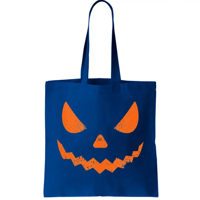 Pumpkin Jack O Lantern Face Evil Smile Halloween Costume Tote Bag