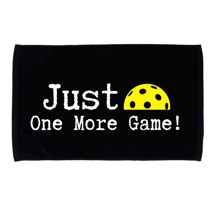 Pickleball Just One More Game Pickleball Lover Gift Microfiber Hand Towel