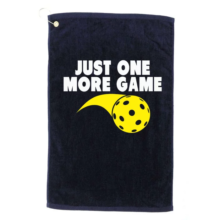 Pickleball Just One More Game Platinum Collection Golf Towel