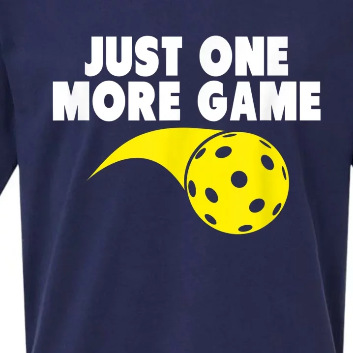 Pickleball Just One More Game Sueded Cloud Jersey T-Shirt