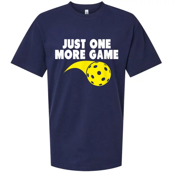 Pickleball Just One More Game Sueded Cloud Jersey T-Shirt