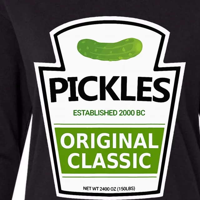 Pickle Jar Womens Cotton Relaxed Long Sleeve T-Shirt