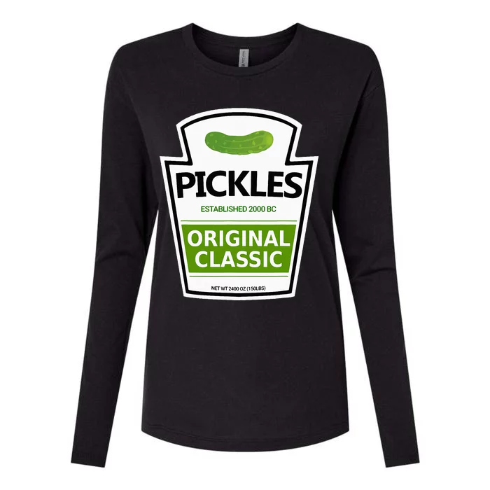 Pickle Jar Womens Cotton Relaxed Long Sleeve T-Shirt