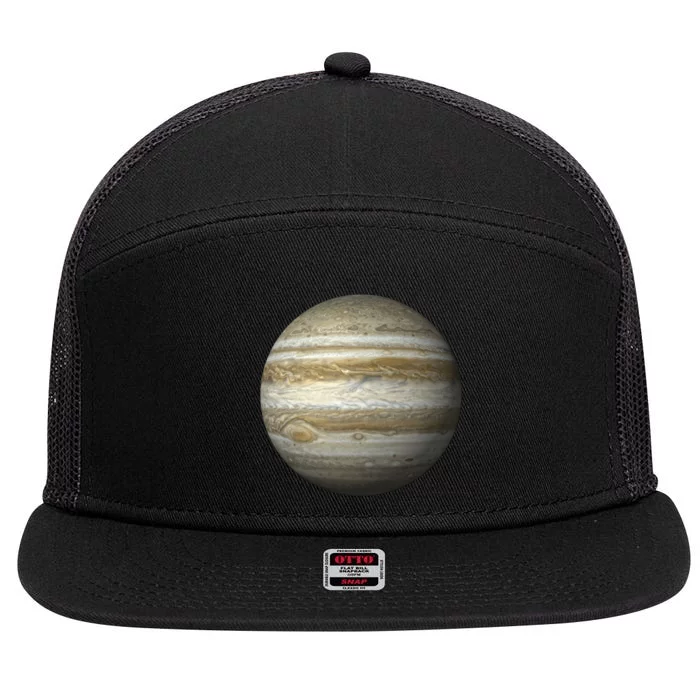 Planet Jupiter 7 Panel Mesh Trucker Snapback Hat