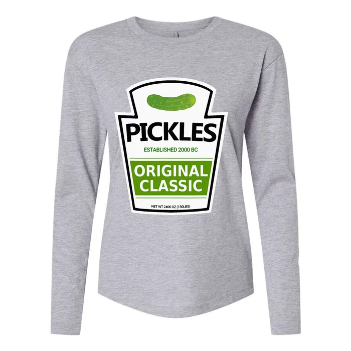 Pickle Jar Womens Cotton Relaxed Long Sleeve T-Shirt