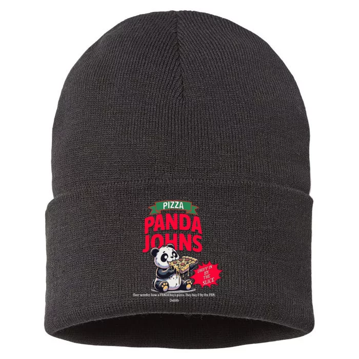 Panda Johns Pizza Lovers Sustainable Knit Beanie