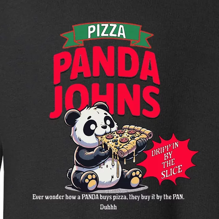 Panda Johns Pizza Lovers Toddler Sweatshirt