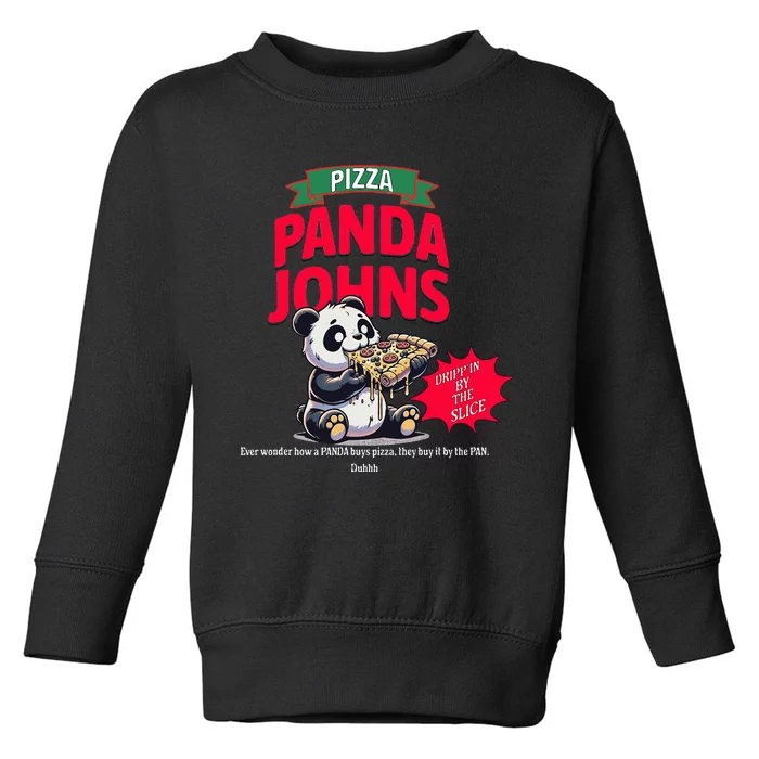 Panda Johns Pizza Lovers Toddler Sweatshirt