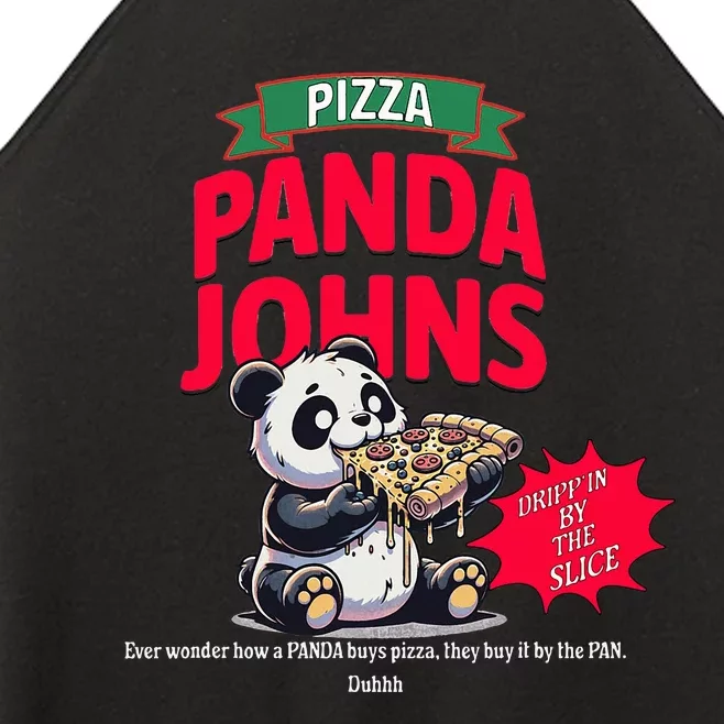 Panda Johns Pizza Lovers Women’s Perfect Tri Rocker Tank