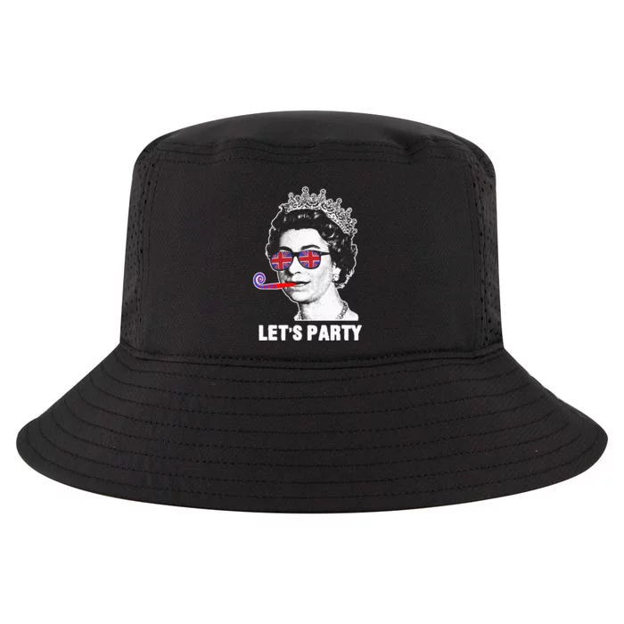 Platinum Jubilee. Queen & Union Jack LetS Party Funny Queen Cool Comfort Performance Bucket Hat