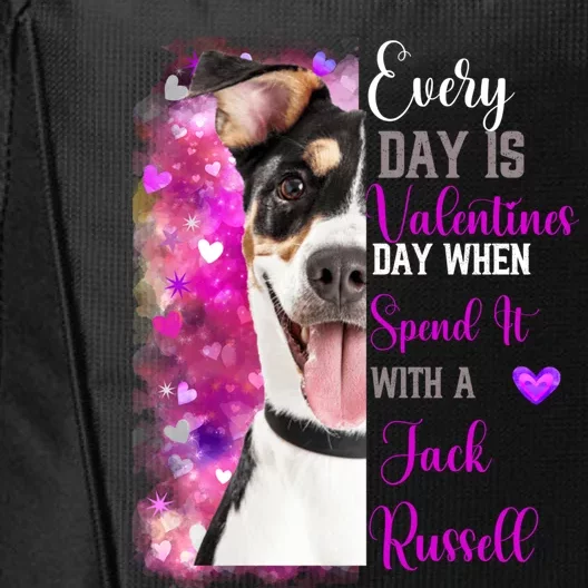 Parsons Jack Russell Mom Funny Valentines Day Dog Lovers Gift City Backpack