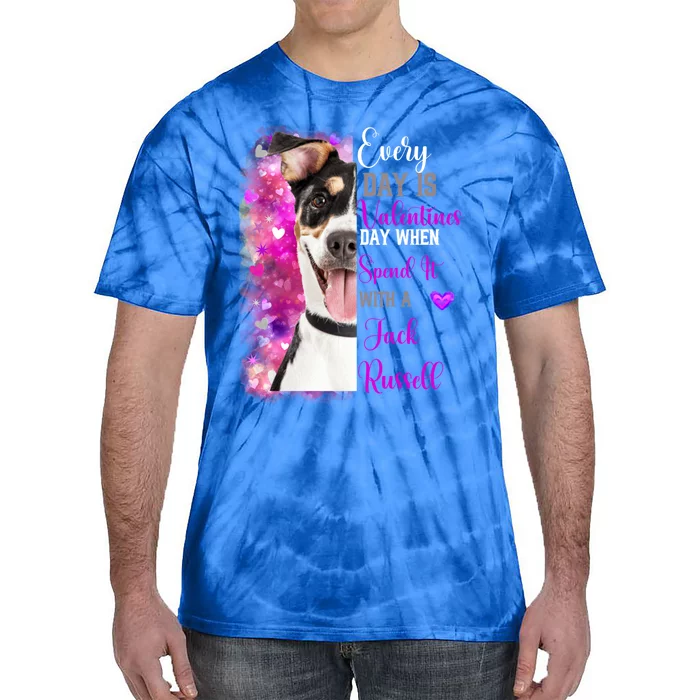 Parsons Jack Russell Mom Funny Valentines Day Dog Lovers Gift Tie-Dye T-Shirt