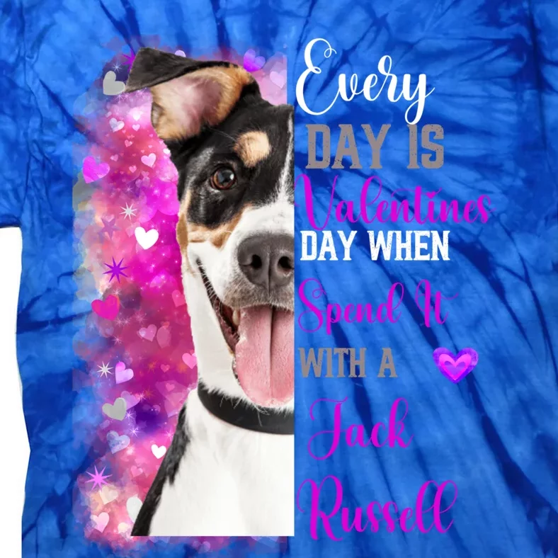 Parsons Jack Russell Mom Funny Valentines Day Dog Lovers Gift Tie-Dye T-Shirt