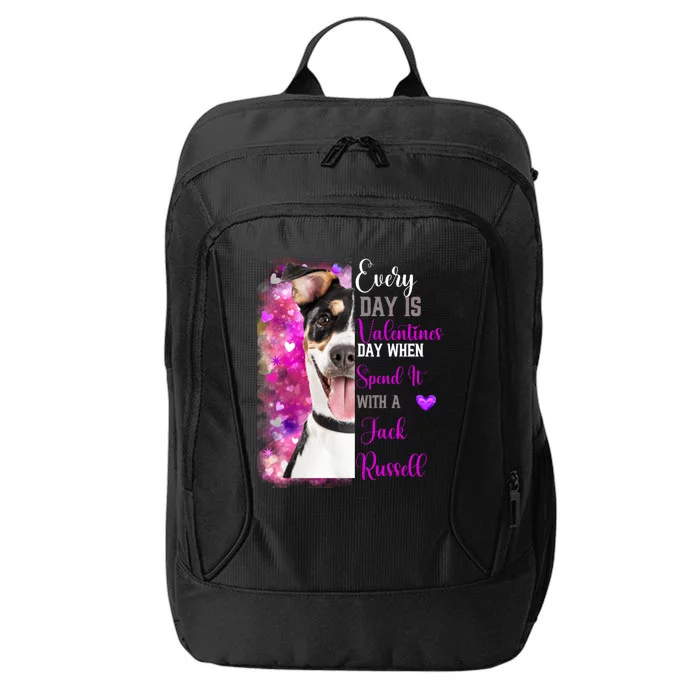 Parsons Jack Russell Mom Funny Valentines Day Dog Lovers Gift City Backpack