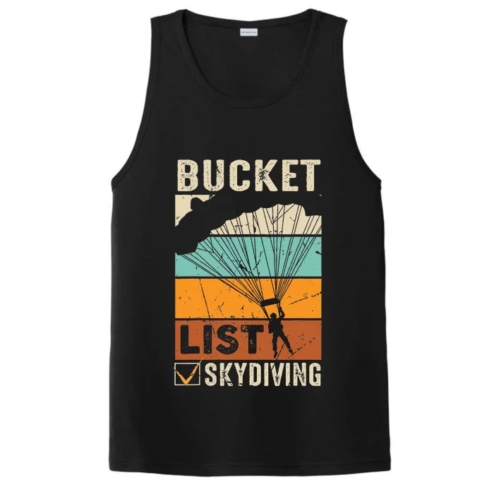 Parachute Jump Skydiver Instructor Bucket Lists Skydiving Performance Tank