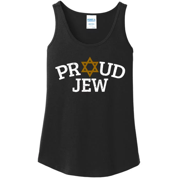 Proud Jew Supporter Love Israel Jewish Star Holy Land Gifts Ladies Essential Tank