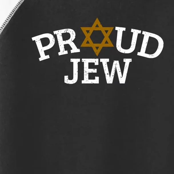 Proud Jew Supporter Love Israel Jewish Star Holy Land Gifts Toddler Fine Jersey T-Shirt