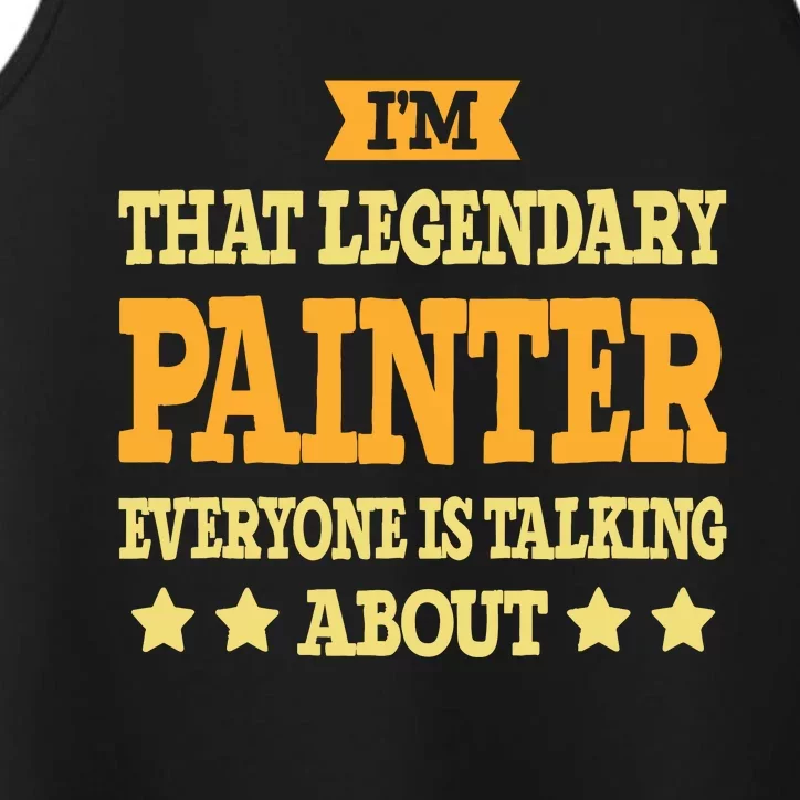 Painter Job Title Employee Funny Worker Profession Painter Performance Tank