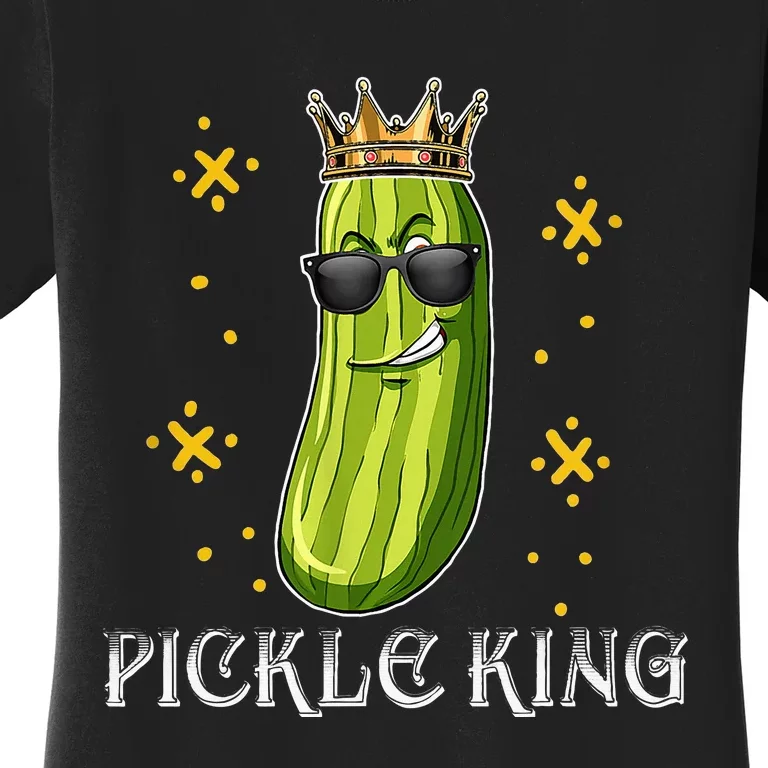 Pickle King Vegan Funny Cucumber Vegetable Pickles Lover Women's T-Shirt