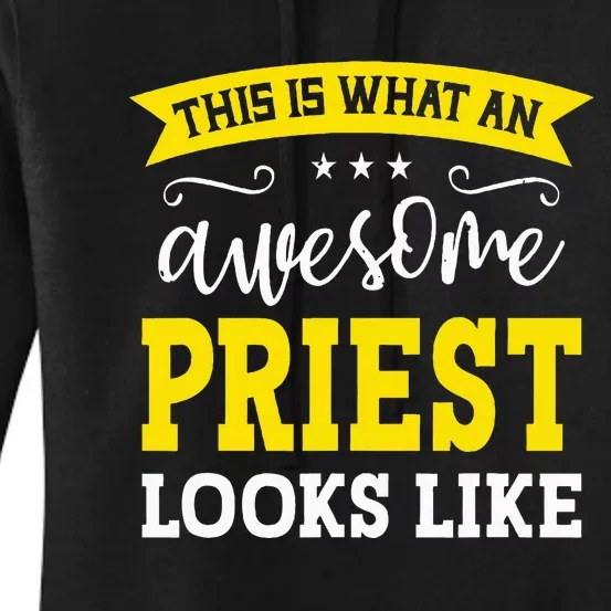 Priest Job Title Employee Funny Worker Profession Women's Pullover Hoodie