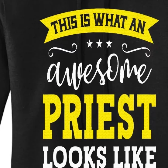 Priest Job Title Employee Funny Worker Profession Priest Women's Pullover Hoodie