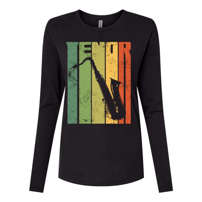 Perfect Jazz Tenor Saxophone Cool Sax Musician Gift Womens Cotton Relaxed Long Sleeve T-Shirt