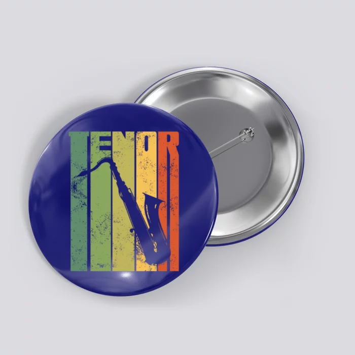 Perfect Jazz Tenor Saxophone Cool Sax Musician Gift Button