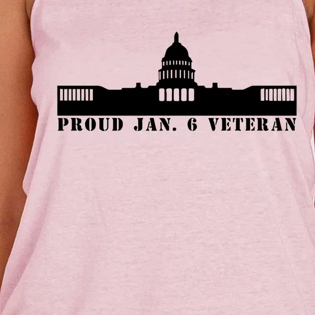 Proud Jan.6 Veteran Women's Knotted Racerback Tank