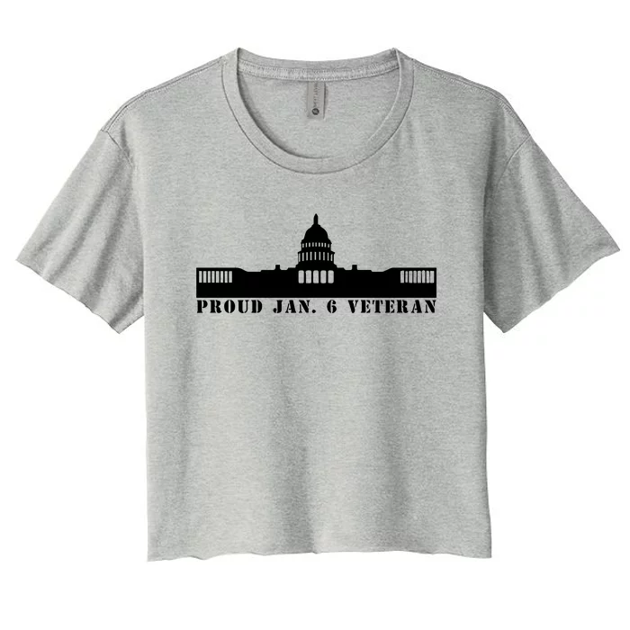 Proud Jan.6 Veteran Women's Crop Top Tee