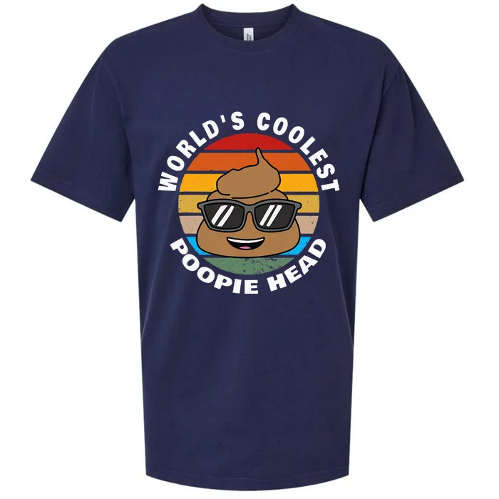 Poop Joke Worlds Coolest Poopie Head Sueded Cloud Jersey T-Shirt