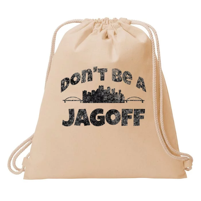 Pittsburgh Jagoff Yinz Funny Yinzer Steel City 412 Home Drawstring Bag