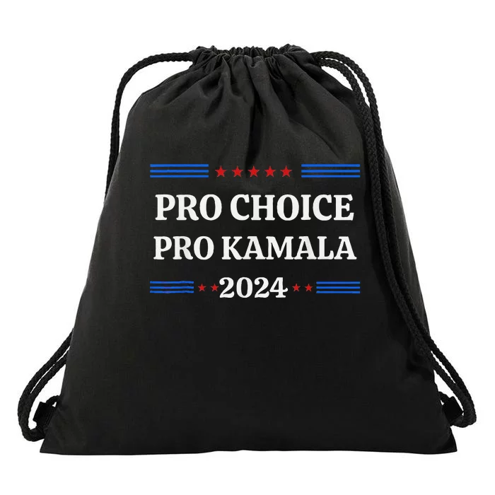 Pro Kamala 2024 Feminist Women Rights Harris Drawstring Bag