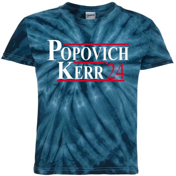 Popovich Kerr 2024 Election Kids Tie-Dye T-Shirt