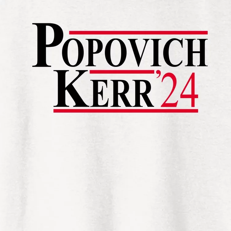 Popovich Kerr 2024 Election Women's Crop Top Tee