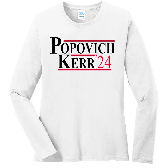 Popovich Kerr 2024 Election Ladies Long Sleeve Shirt