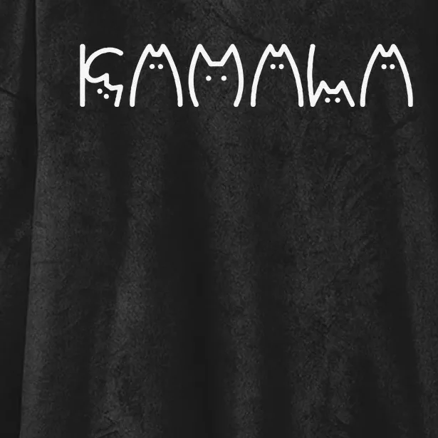 President Kamala 2024 Kamala Cat Letter Font Design Gift Hooded Wearable Blanket