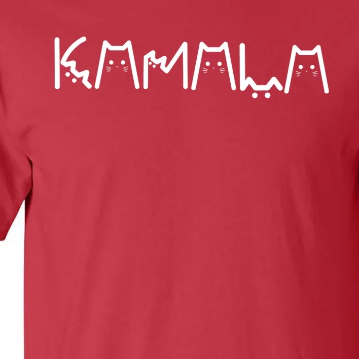 President Kamala 2024 Kamala Cat Letter Font Design Tall T-Shirt