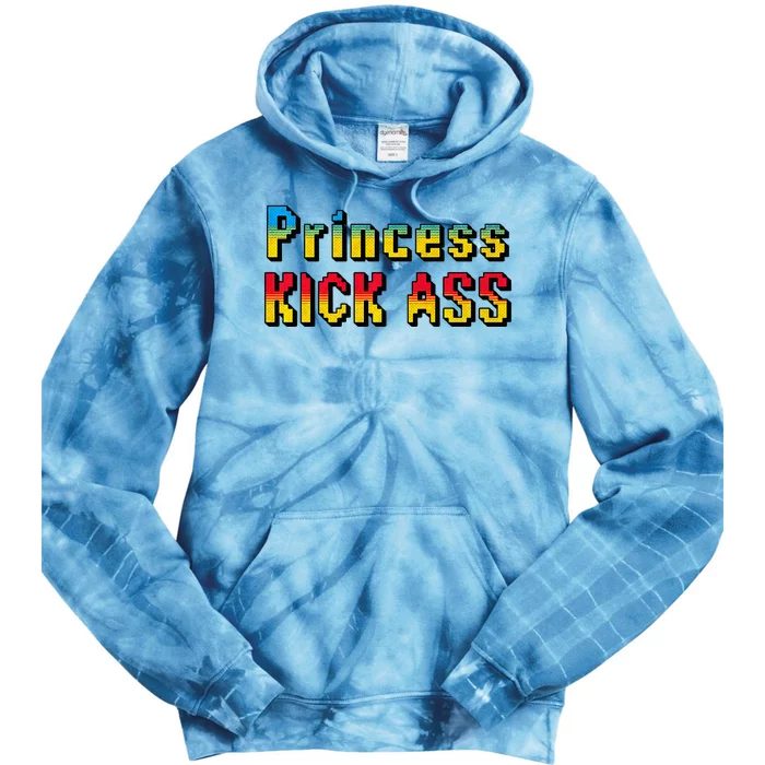 Princess Kick Ass Empowering Apparel For Modern Women Tie Dye Hoodie