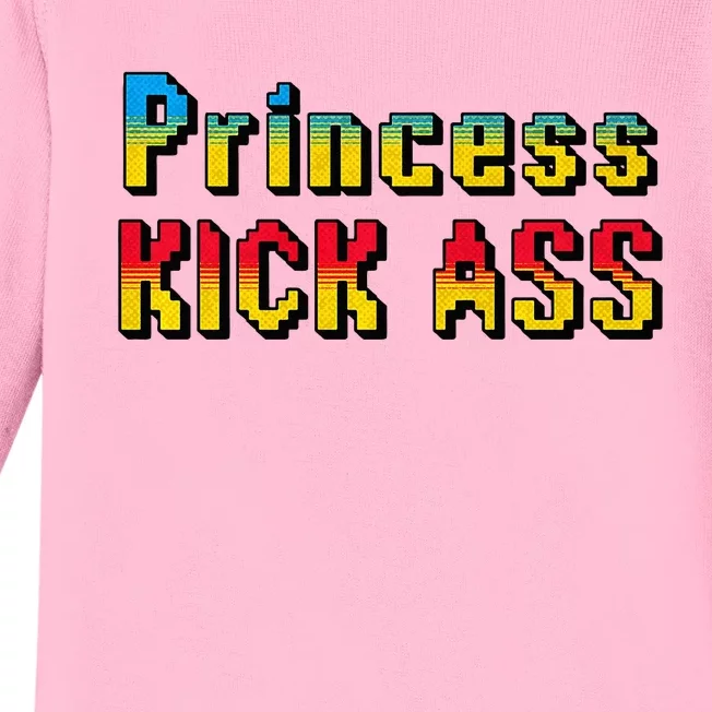 Princess Kick Ass Empowering Apparel For Modern Women Baby Long Sleeve Bodysuit