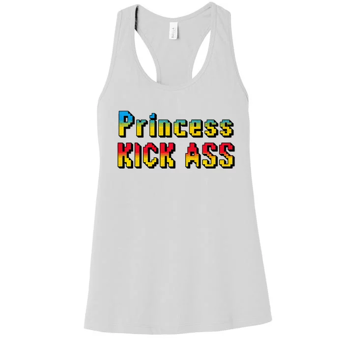 Princess Kick Ass Empowering Apparel For Modern Women Women's Racerback Tank