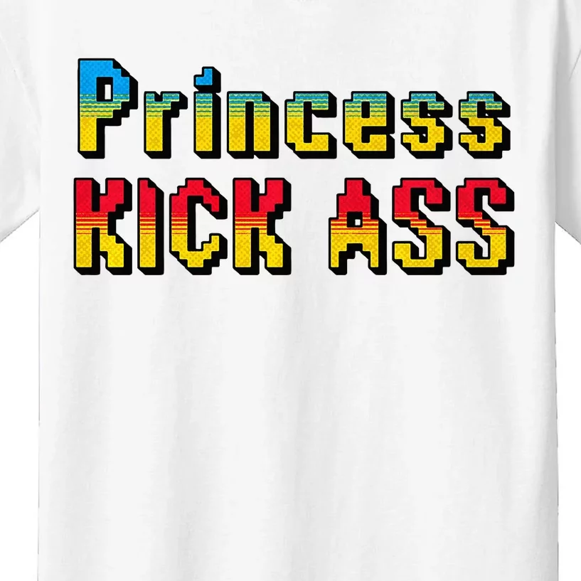 Princess Kick Ass Empowering Apparel For Modern Women Kids T-Shirt