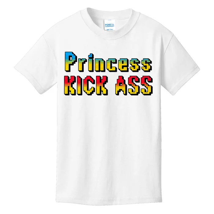 Princess Kick Ass Empowering Apparel For Modern Women Kids T-Shirt